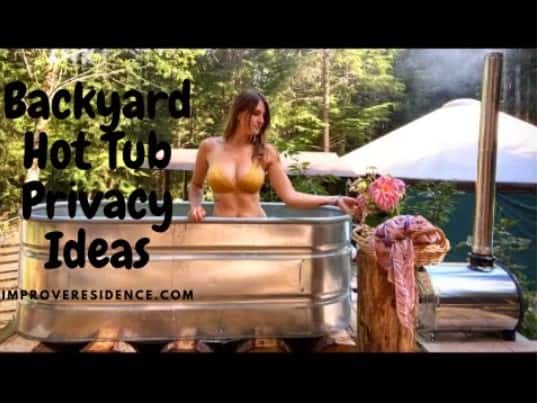 Experience The Backyard Hot Tub Privacy Ideas