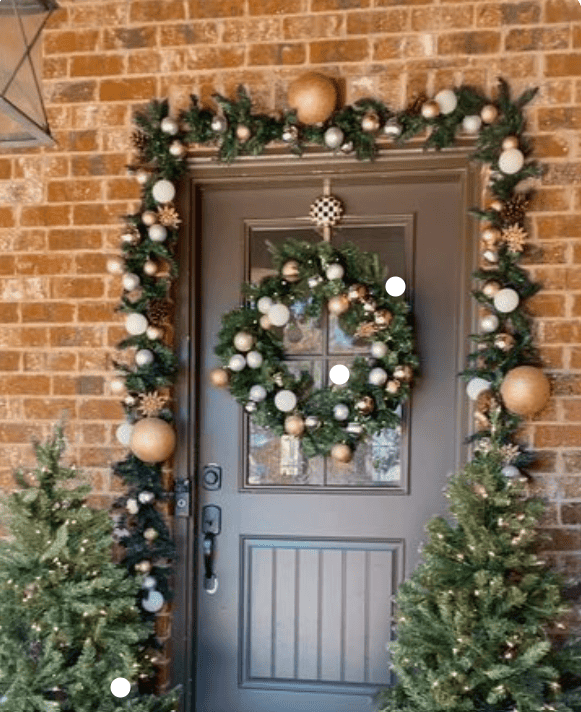 framing-small-christmas-tree-on-doors